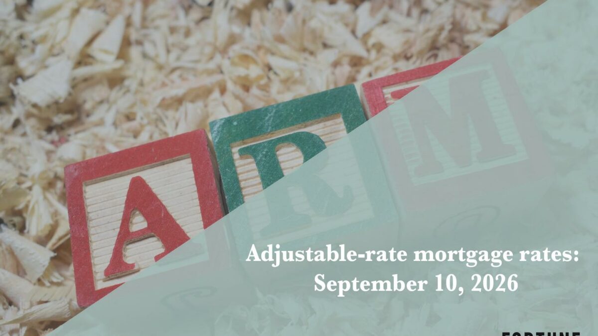 Current ARM mortgage rates report for Sept. 10, 2026