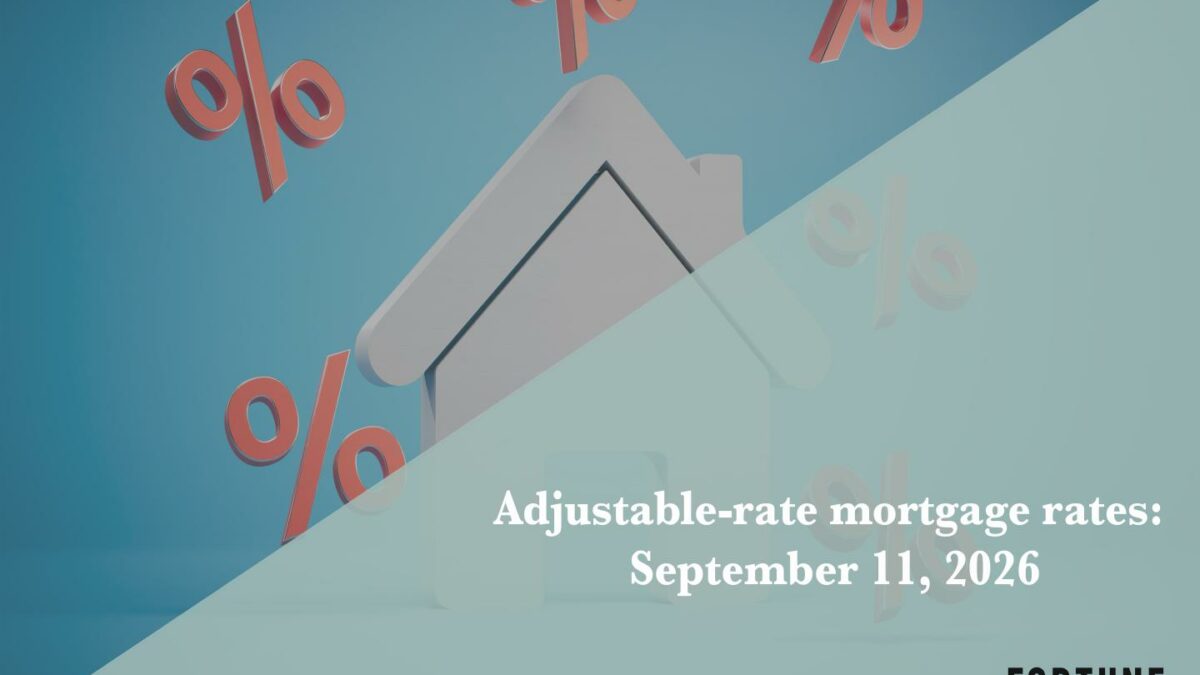 Current ARM mortgage rates report for Sept. 11, 2026