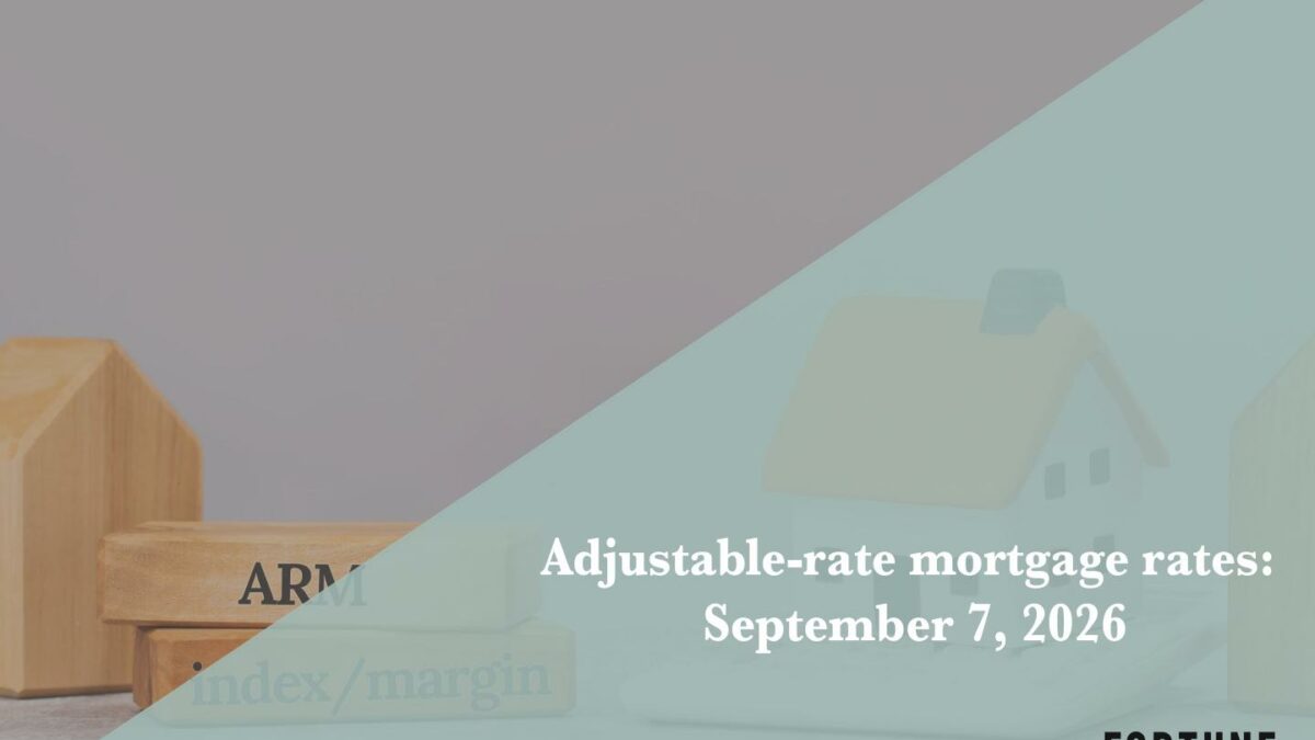 Current ARM mortgage rates report for Sept. 7, 2026