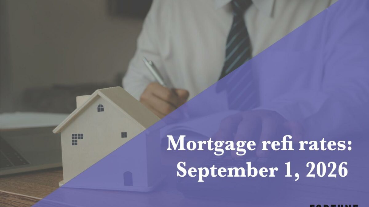 Current refi mortgage rates report for Sept. 1, 2026