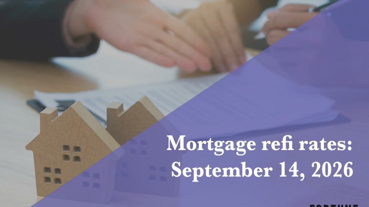 Current refi mortgage rates report for Sept. 14, 2026