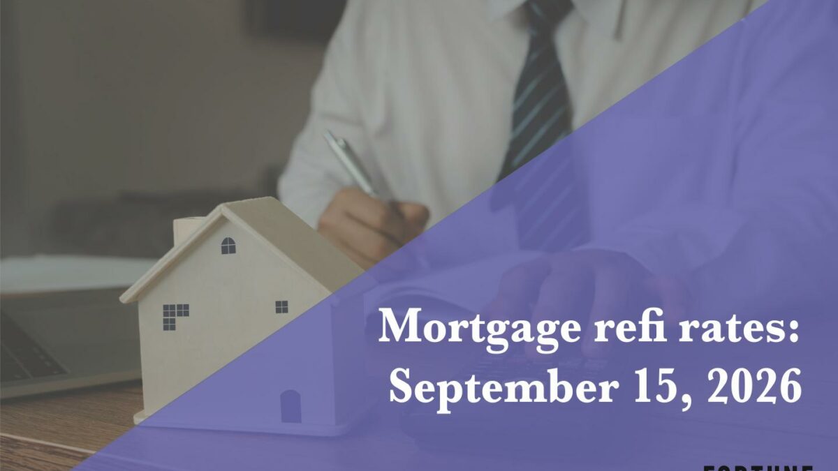 Current refi mortgage rates report for Sept. 15, 2026